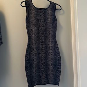Guess by Marciano Backless Dress Snake Skin Like Pattern Size S
